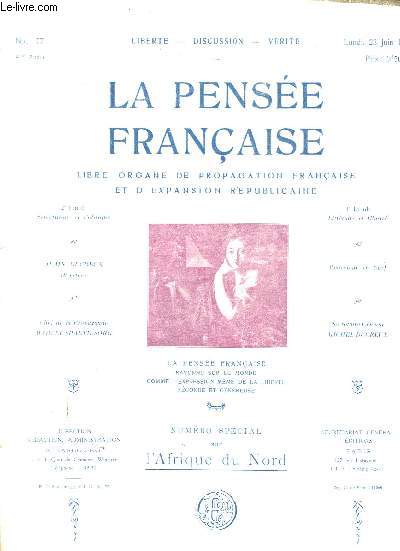 N77 - 23 JUIN 1924 - LA PENSEE FRANCAISE -