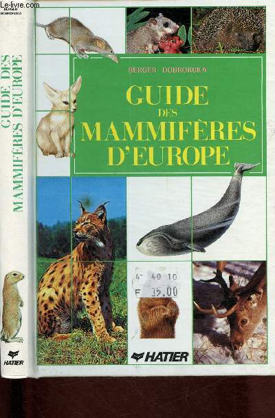 Guide des mammifres d'Europe
