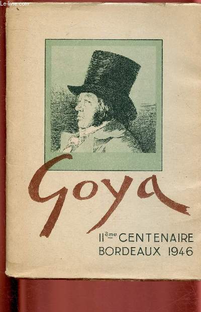 Programme du festival- 1946 - Festival commmoratif du deuxime centenaire de Goya - Bordeaux