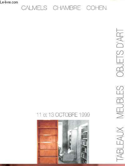 Catalogue de ventes aux enchres - 11 et 13 octobre 1999 - Drouot Richelieu - Paris :