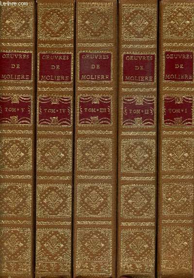 Oeuvres de Molire - Edition pour le tricentenaire de la mort de Molire - 9 volumes : Tomes I,II,III,IV, V,VI,VII,VIII et IX