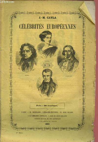 Clbrits europennes : Rachel, Arago, Jacquard, Lamennais