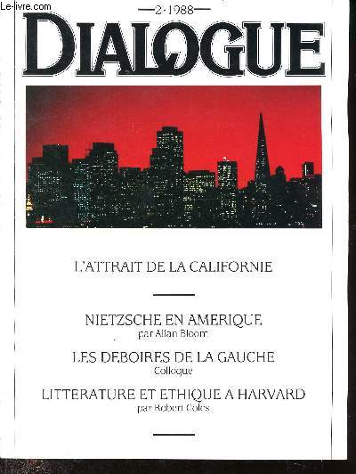 Dialogue N2 - Fvrier 1988 : Californie, la terre et la lgende, La boxe au fil des pages, litthrature et ethnique  la harvard business school