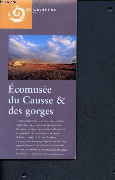 Ecomuse du Causse et des Gorges - Les Cvennes - Parc national - Brochure dpliante