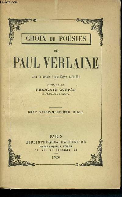Choix de posies de Paul Verlaine