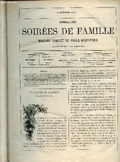 Journal des soires de famille- 2 octobre 1859 + Revue de l'industrie, de la finance et des modes - le canotage parisien- notice sur le bois de boulogne- voyage d'une femme autour du monde