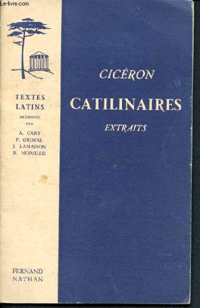 Catilinaires extraits - textes latins