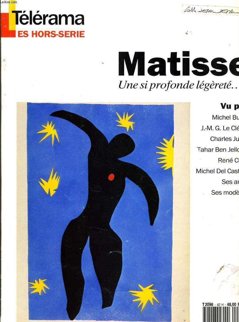 TELERAMA hors srie : Matisse une si profonde lgret