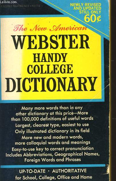 THE NEW AMERICAN WEBSTER HANDY COLLEGE DICTIONARY