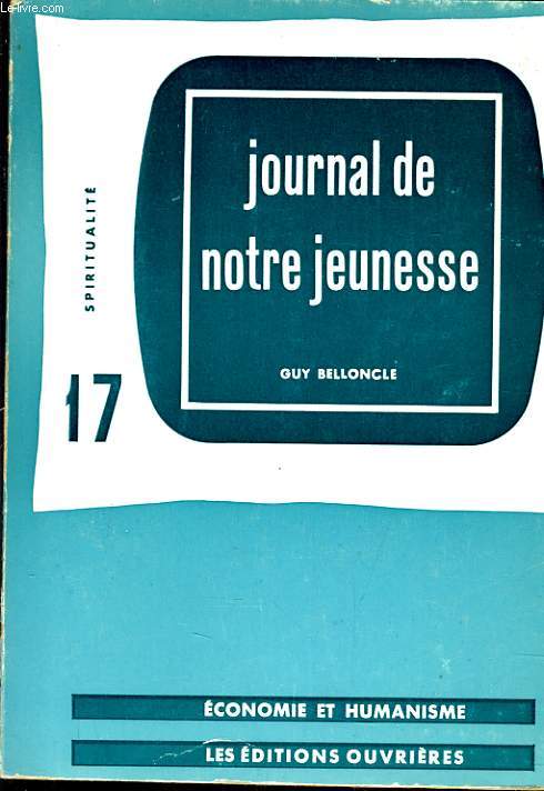 JOURNAL DE NOTRE JEUNESSE