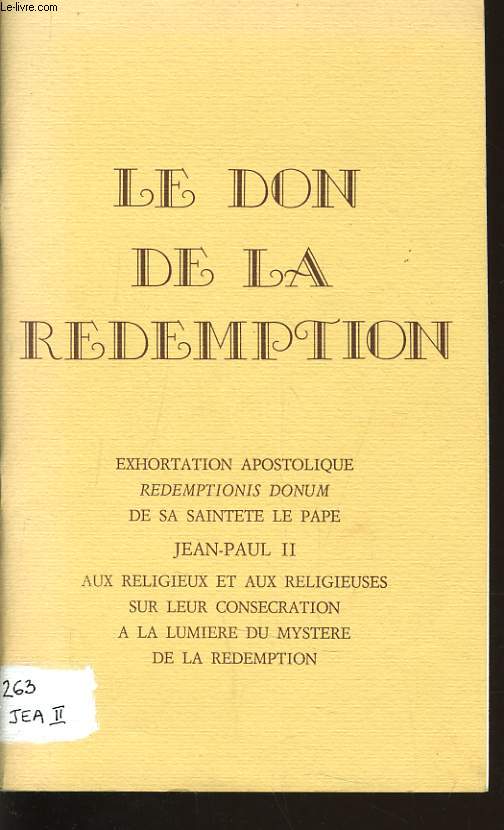 LE DON DE LA REDEMPTION