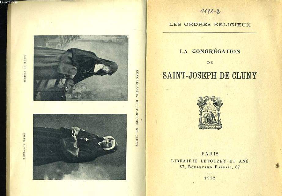 LA CONGREGATION DE ST JOSEPH DE CLUNY
