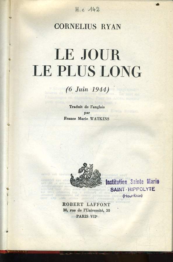 LE JOUR LE PLUS LONG (6 juin 1944)