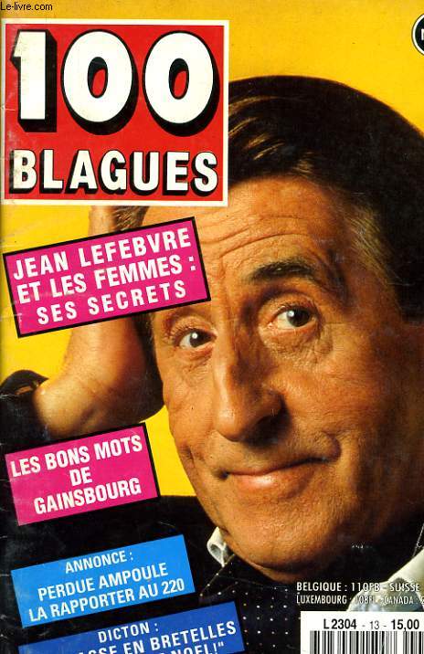 100 BLAGUES n13 : Jean lefebvre et les femmes - Les bons mots de Gainsbourg