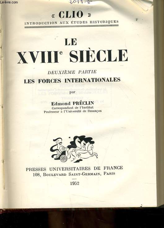 LE XVIIIe sicle (2e partie) : Les forces internationales