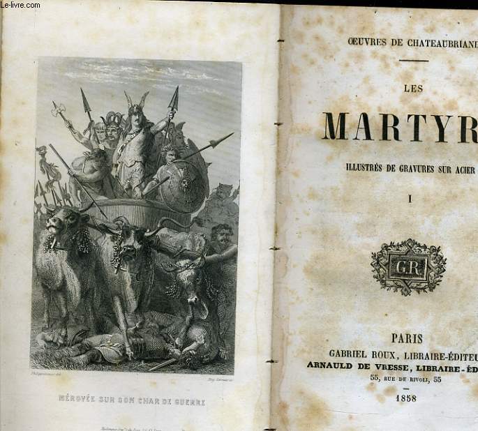 OEUVRES DE CHATEAUBRIAND tome 1 : Les martyrs
