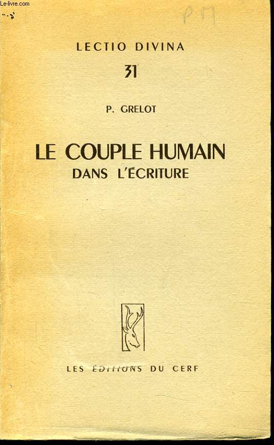 LE COUPLE HUMAIN DANS L'ECRITURE