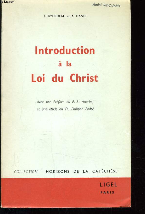 INTRODUCTION A LA LOI DU CHRIST