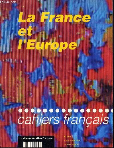 LES CAHIERS FRANCAIS N244 - LA FRANCE ET L'EUROPE