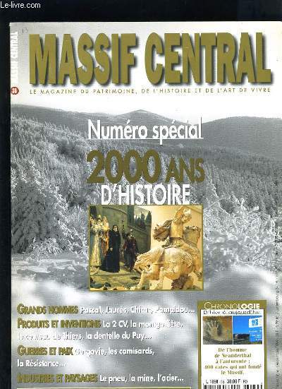 MASSIF CENTRAL N36 - NUMERO SPECIAL 2000 ANS D'HISTOIRE