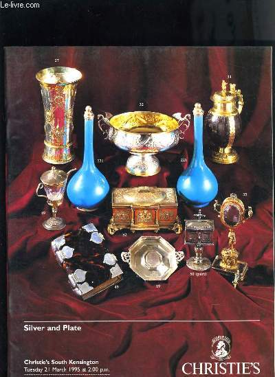 SILVER AND PLATE- CATALOGUE VENTE AUX ENCHERES