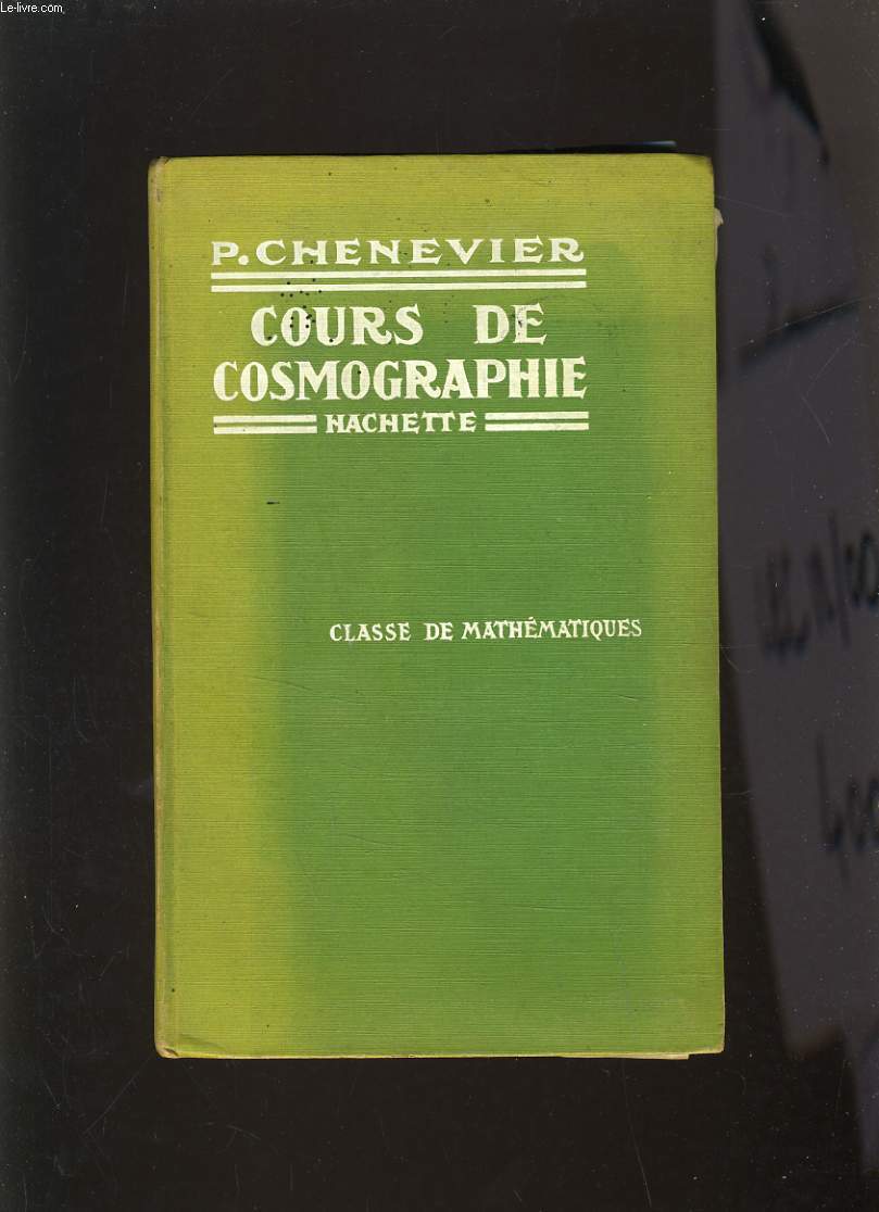 COURS DE COSMOGRAPHIE - CLASSE DE MATHEMATIQUES