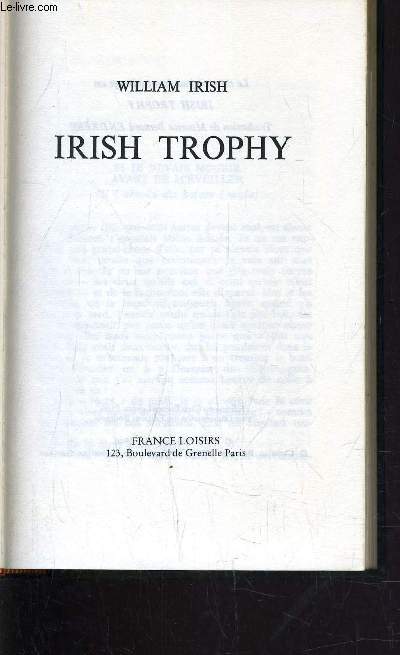 IRISH TROPHY.