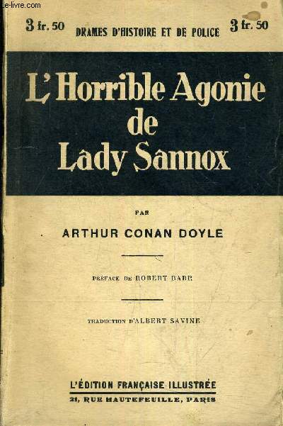 L'HORRIBLE AGONIE DE LADY SANNOX.