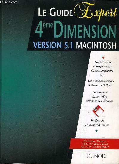LE GUIDE EXPERT 4EME DIMENSION VERSION 5.1 MACINTOSH.