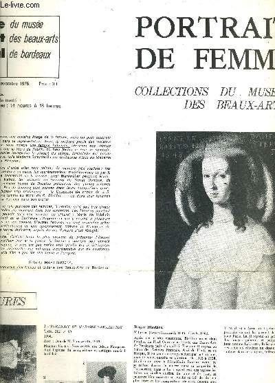 LE PETIT JOURNAL DU MUSEE DES BEAUX ARTS DE BORDEAUX N3 17 OCTOBRE 3 NOVEMBRE 1975.