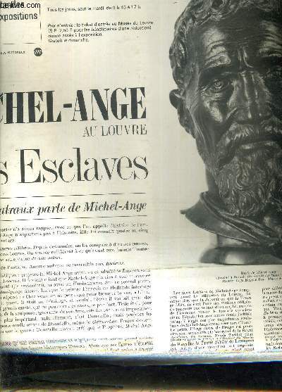 LE PETIT JOURNAL DES GRANDES EXPOSITIONS - MUSEE DU LOUVRE 31 MAI 29 SEPTEMBRE 1975 - MICHEL ANGE AU LOUVRE.