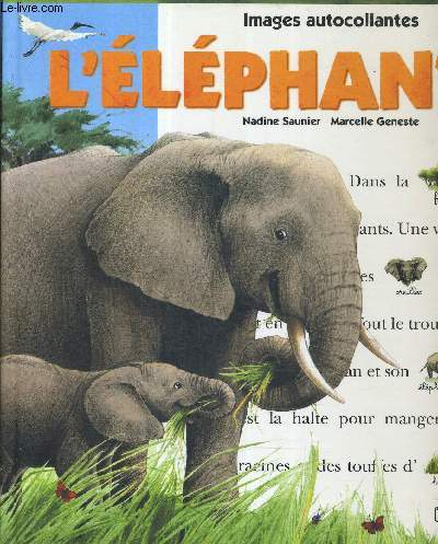 IMAGES AUTOCOLLANTES - L'ELEPHANT.