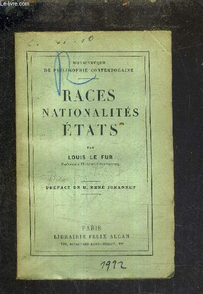 RACES NATIONALITES ETATS.