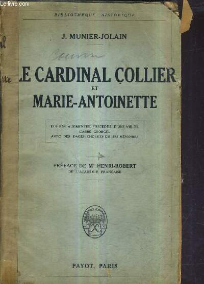 LE CARDINAL COLLIER ET MARIE ANTOINETTE.