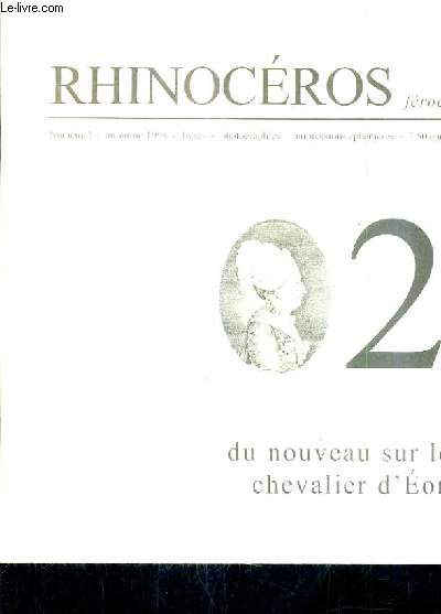 RHINOCERAOS FEROCE N2 AUTOMNE 1998 - LIBRAIRIE PLANTUREUX.