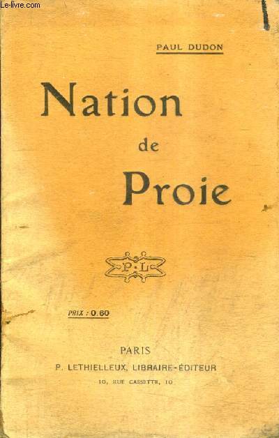 NATION DE PROIE.