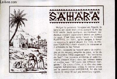 FASCICULE DEPLIANT - SAHARA.