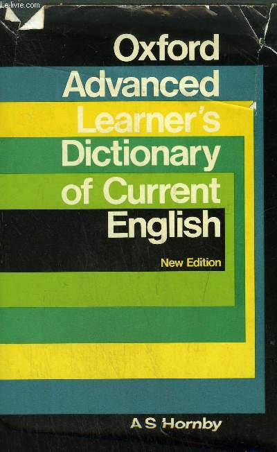 OXFORD ADVANCED LEARNER'S DICTIONARY OF CURRENT ENGLISH.