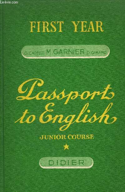 PASSPORT TO ENGLISH JUNIOR COURSE I.