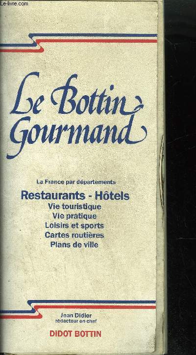 LE BOTTIN GOURMAND 1983