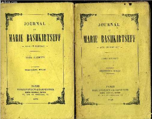 JOURNAL DE MARIE BASHKIRTSEFF- TOME 1 + 2 COMPLET