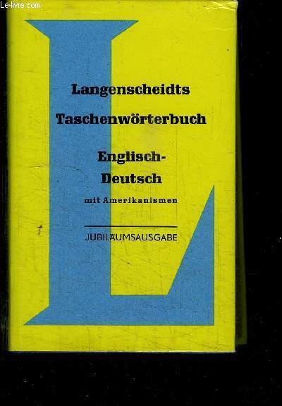 LANGENSCHEIDT'S POCKET DICTIONARY - ENGLISH/GERMAN - NEW EDITION 1956