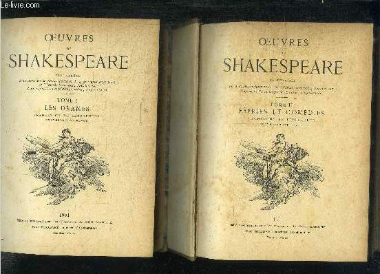 OEUVRES DE SHAKESPEARE ILLUSTREES - TOME 1 ET 2