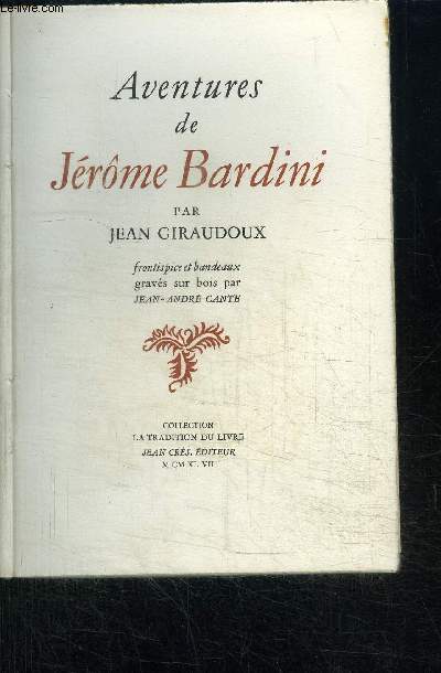 AVENTURES DE JEROME BARDINI / COLLECTION LA TRADITION DU LIVRE