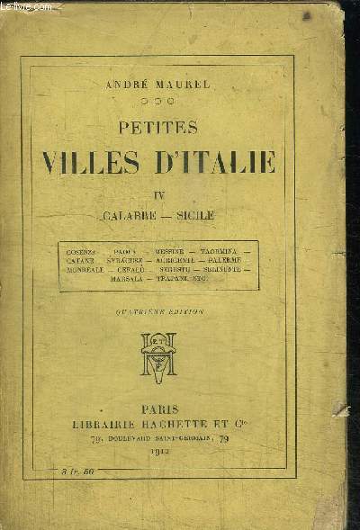 PETITES VILLES D'ITALIE IV - CALABRE - SICILE / 3e EDITION