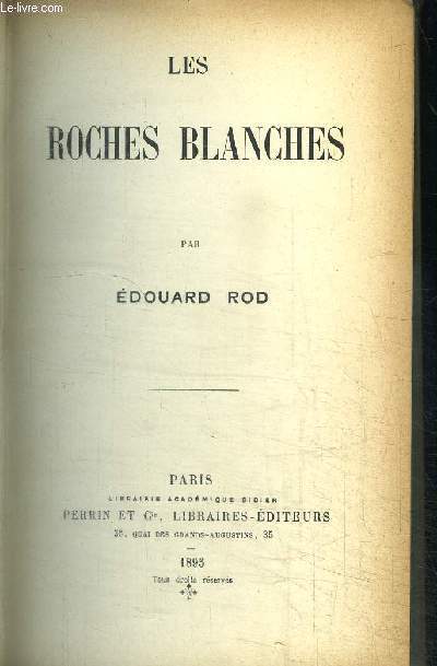 LES ROCHES BLANCHES