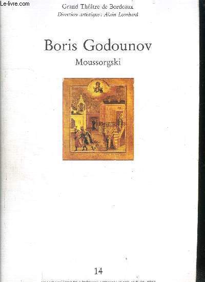 BORIS GODOUNOV - MOUSSORGSKI