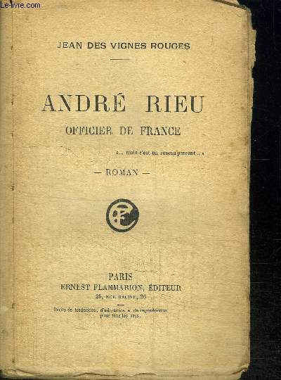ANDRE DIEU - OFFICIER DE FRANCE
