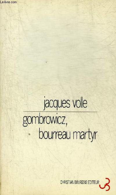 GOMBROWICZ BOURREAU MARTYR.