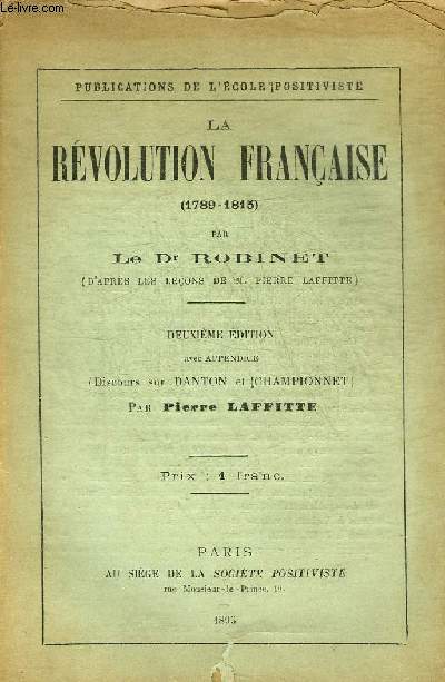 LA REVOLUTION FRANCAISE 1789-1815.